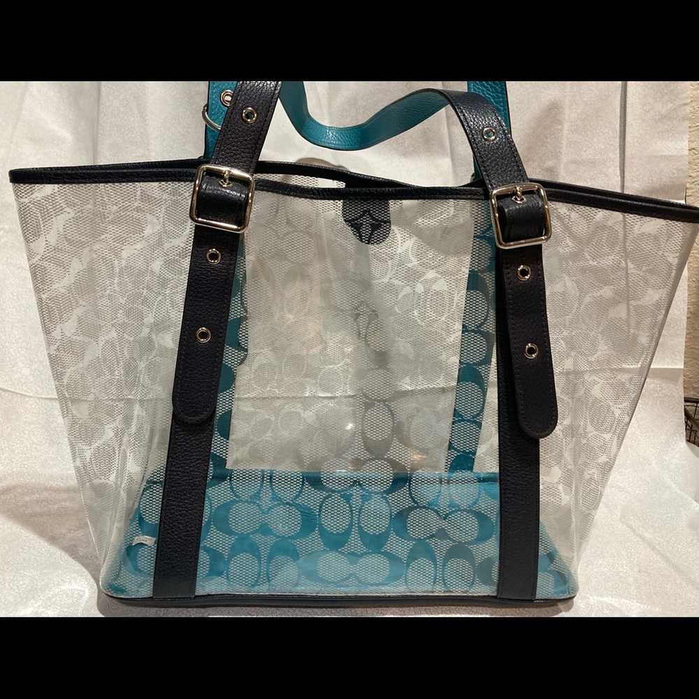 Coach ferry blue tote